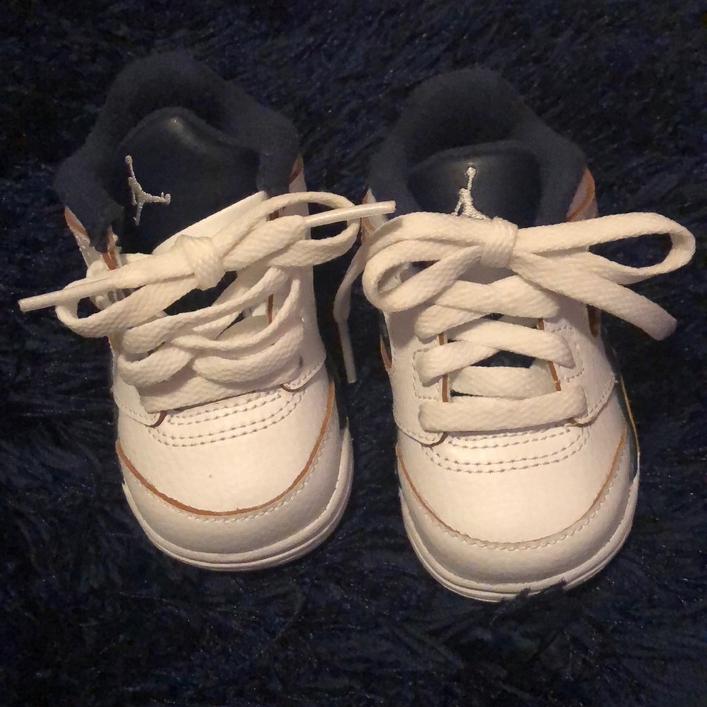 Jordan 4c white navy & brown